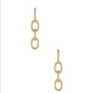 Trendy hoops with rhinestone from Revolve